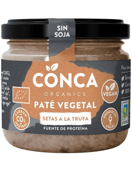 Pate Setas A La Trufa Vegetal 110Gr. Eco Vegan de Conca Organics
