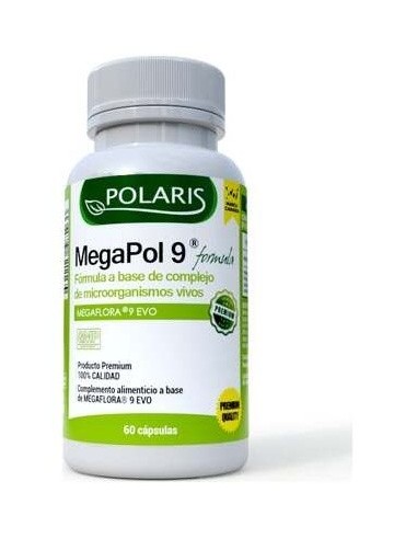Megapol 9 Form Probiotico 300 Mg 60 Cap de Polaris
