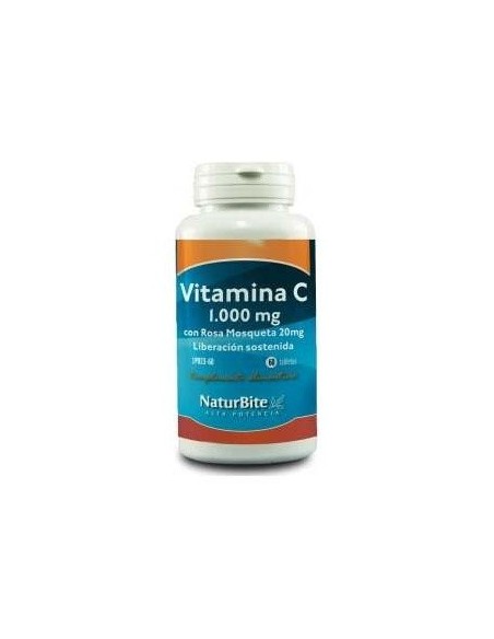 Vitamina C 1000Mg.Con Rosa Mosqueta 20Mg. 60Comp. de Naturbite