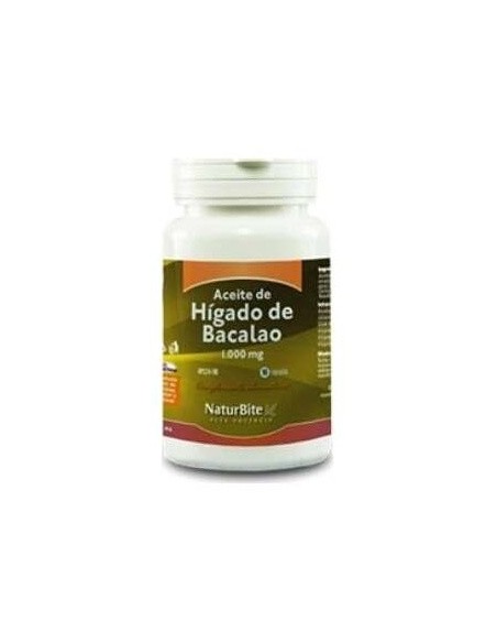 Aceite de Higado de Bacalao 1000mg, 90 Caps. Gel de NaturBite