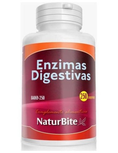 Enzimas Digestivas 250Comp. de Naturbite