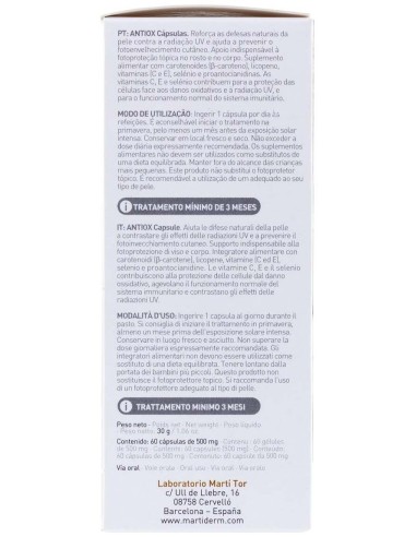 Martiderm Pigment Zero Antiox 60 Caps de Martiderm