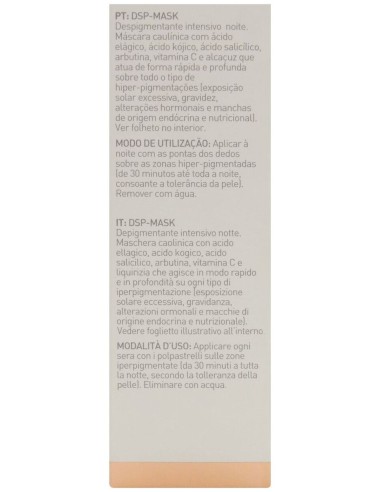 Dsp Mask Pigment Zero Despigmen Inten Noche 30Ml de Martiderm