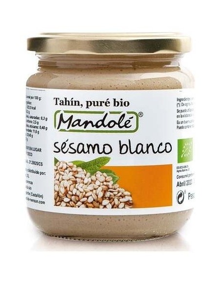 Pure De Sesamo Blanco 325Gr. Bio de Mandole