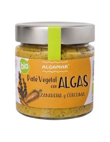 Paté De Algas Zanahoria Y Cúrcuma Bio 180 g  de Algamar