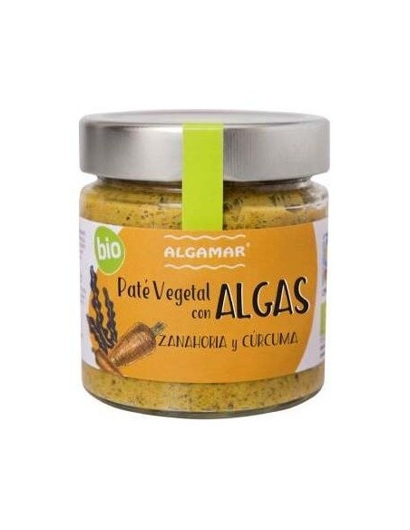 Paté De Algas Zanahoria Y Cúrcuma Bio 180 g  de Algamar