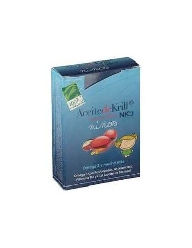 Aceite De Krill Nko Niños 60Perlas de Cien Por Cien Natural