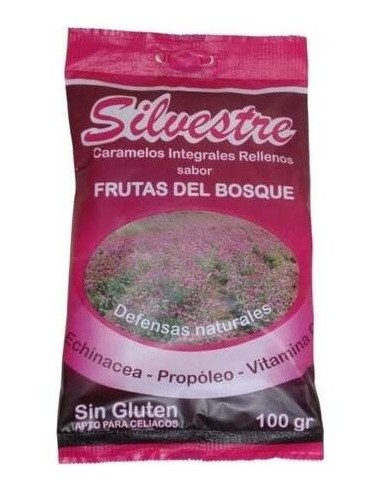 Caramelos Rellenos De Frutas Bosque Azucar 100Gr. de Silvestre