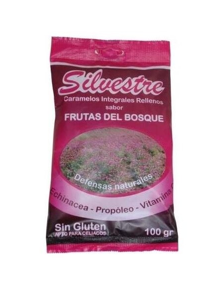 Caramelos Rellenos De Frutas Bosque Azucar 100Gr. de Silvestre