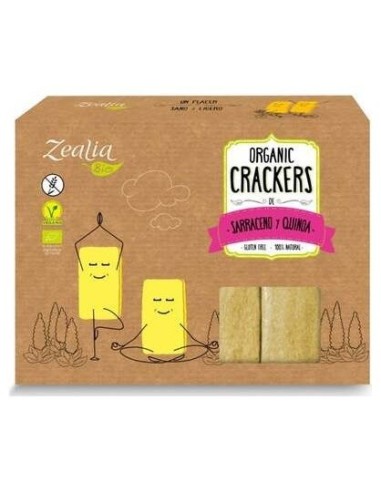 Crackers De Sarraceno Y Quinoa 120Gr. Bio Sg Vegan de Zealia
