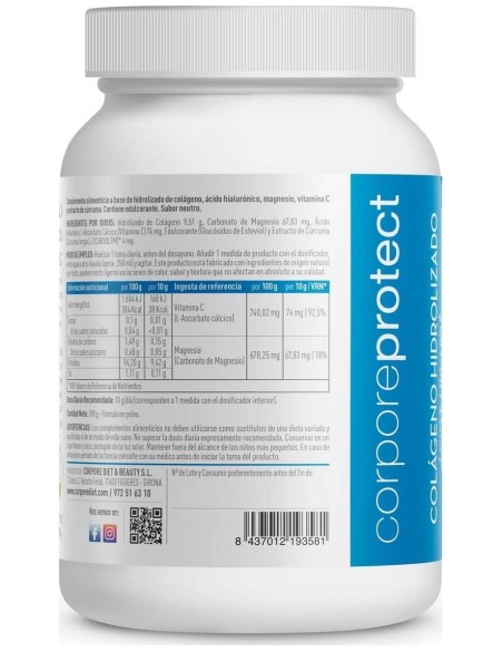 Corpore Protect Colageno Hidrolizado Neutro 300Gr. de Corpore Diet