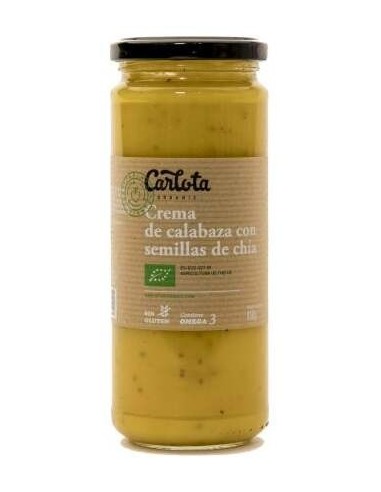 Crema De Calabaza Con Chia 450Gr. Eco Sg Vegan de Carlota Organic