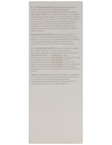 Hair System 3Gf Locion Anticaida Unisex 100Ml de Martiderm