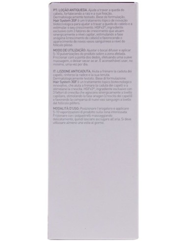 Hair System 3Gf Locion Anticaida Unisex 100Ml de Martiderm