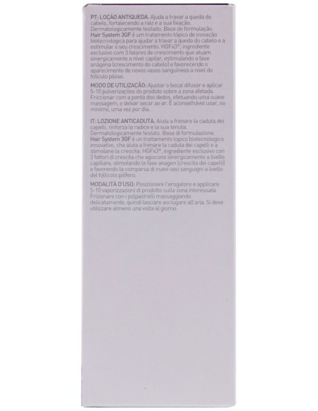 Hair System 3Gf Locion Anticaida Unisex 100Ml de Martiderm