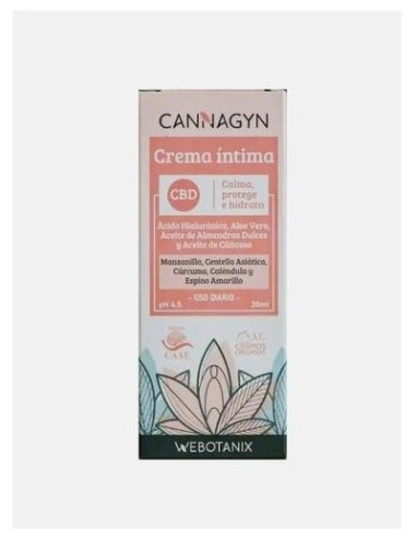 Webotanix Cannagyn Crema Intima 30Ml. Bio de Webotanix