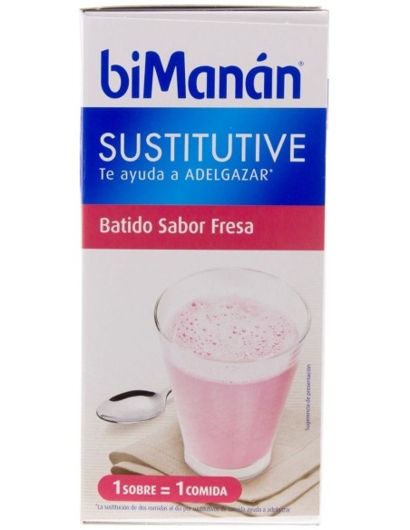 Batido Sustitutivo Fresa 6Sbrs. de Bimanan