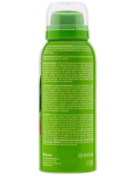 Otc Antimosquitos Aerosol Forte Spray 100Ml. de Otc Ferrer