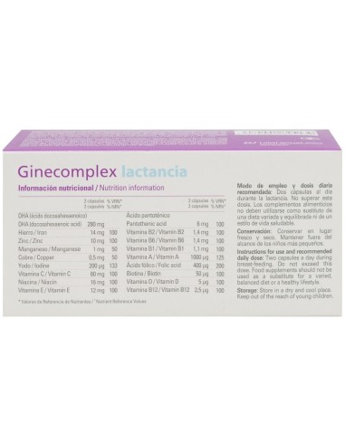 Ginecomplex Lactancia 60 Caps de Viñas