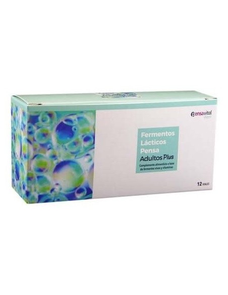 Fermentos Lacticos Adultos Plus 12 Viales de Pensa