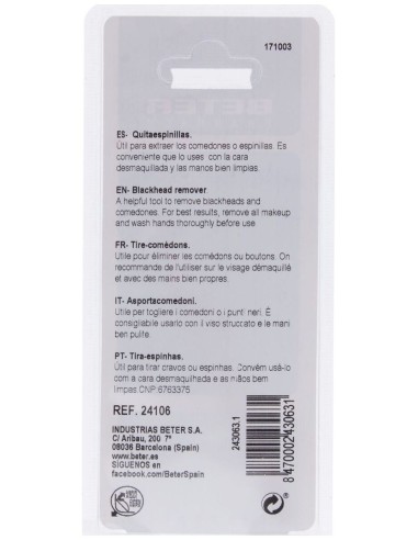Quitaespinillas Cromado 24106 de Beter