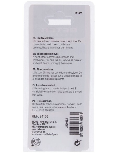 Quitaespinillas Cromado 24106 de Beter