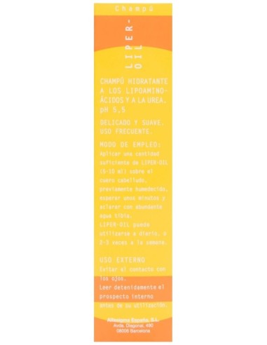 Liper Oil Champu 200Ml. de Bama-Geve