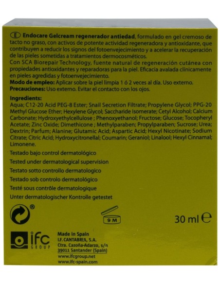 Endocare Biorepair Gel Crema 30Gr. de Endocare