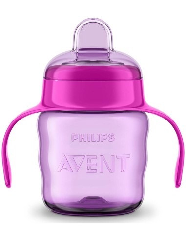 Vaso Boquilla Blanda Rosa 200Ml. Scf551/03 de Avent