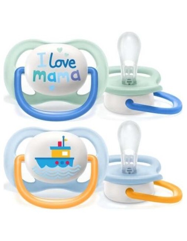 Chupete Ultra Air 0-6Meses Niño 2Ud. Scf080/01 de Avent