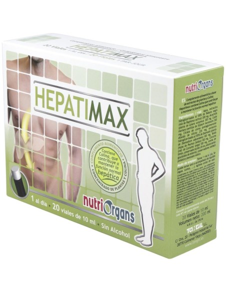 Pack 3X2 Nutriorgans Hepatimax 20 Viales Tongil Oferta