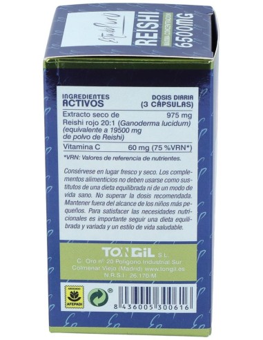 Pack 3X2 Reishi 6500Mg Tongil - 60 Cápsulas Naturales