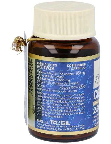 Pack 4X3 Canela 2500Mg. 30Cap. Estado Puro de Tongil