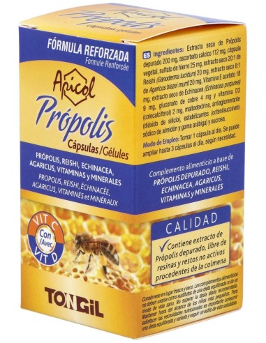 Pack 4X3 Apicol Propolis 40Cap. de Tongil
