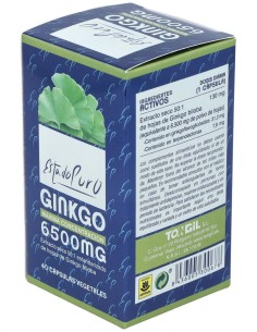 Pack 4X3 Ginkgo 6500Mg. 40Cap. Estado Puro de Tongil
