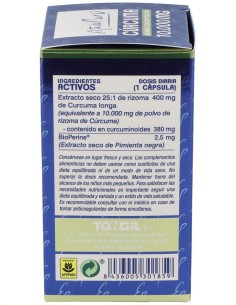 Pack 4X3 Curcuma 10.000Mg. 40Cap. Estado Puro de Tongil