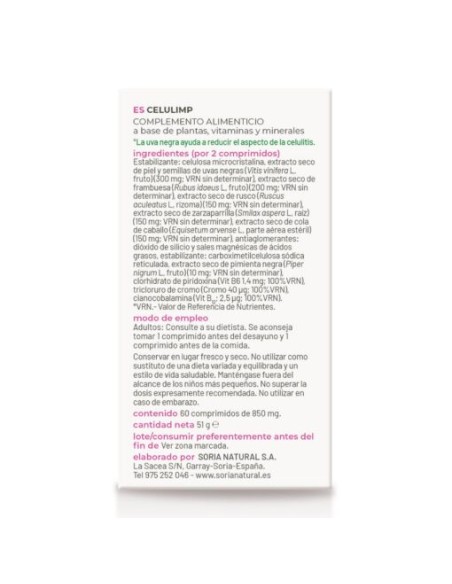 Celulimp 60 Comp. de Soria Natural