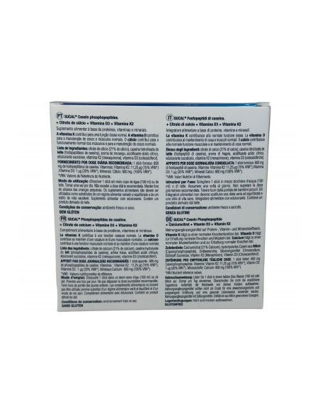 Sucal Natysal 20 Sticks | Fosfopéptidos, Calcio y Vitaminas