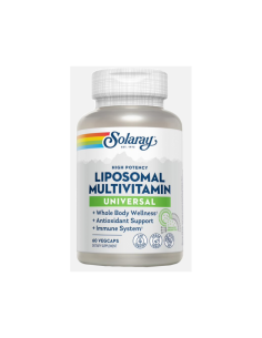 Pacote 2 Multivitamínico Lipossomal Universal Solaray 60 cápsulas