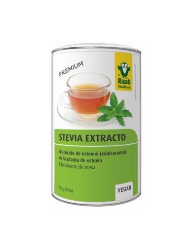 Stevia Edulcorante Extracto Polvo 50Gr. de Raab Vitalfood