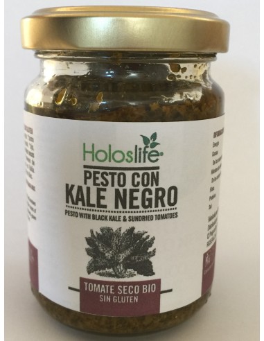 Pesto Con Kale Negro Y Tomate Seco Bio 130 Gr de Holoslife