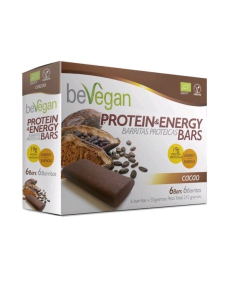 Barritas Cacao Protein-Energy de Bevegan