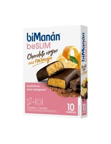 Barritas Chocolate Con Naranja 10Ud. de Bimanan