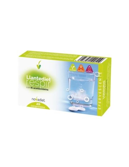 Llantediet Respir 20 Comprimidos Eferv. de Novadiet