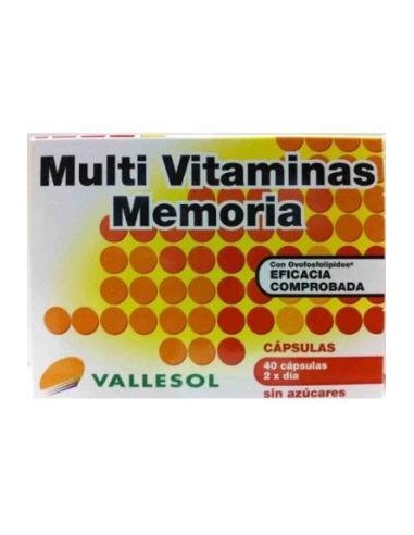 Vallesol Multivitamin Memory 40 Caps – Boost Brain Health