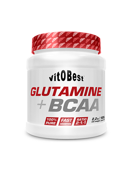 Glutamina + Bcaa Complex 1000 Gr Sabor Cola de Vit.O.Best
