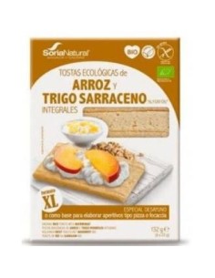 Tostas Arroz Y Trigo Sarraceno Integral 132G Bio de Soria Natural