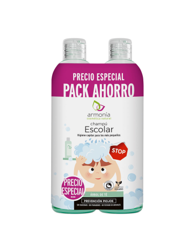 Pack Champu Escolar Pack Ahorro Armonia 300 ml + 300 ml de A