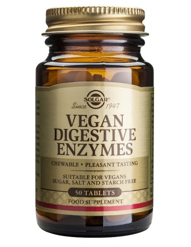 Vegan Enzimas Digestivas 250 Comp de Solgar