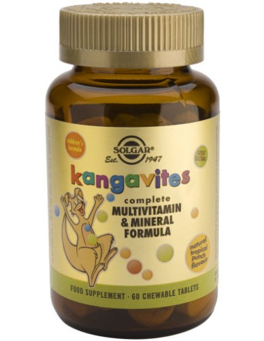 Kangavites Multi-Frutas Tropicales 60 Comp de Solgar